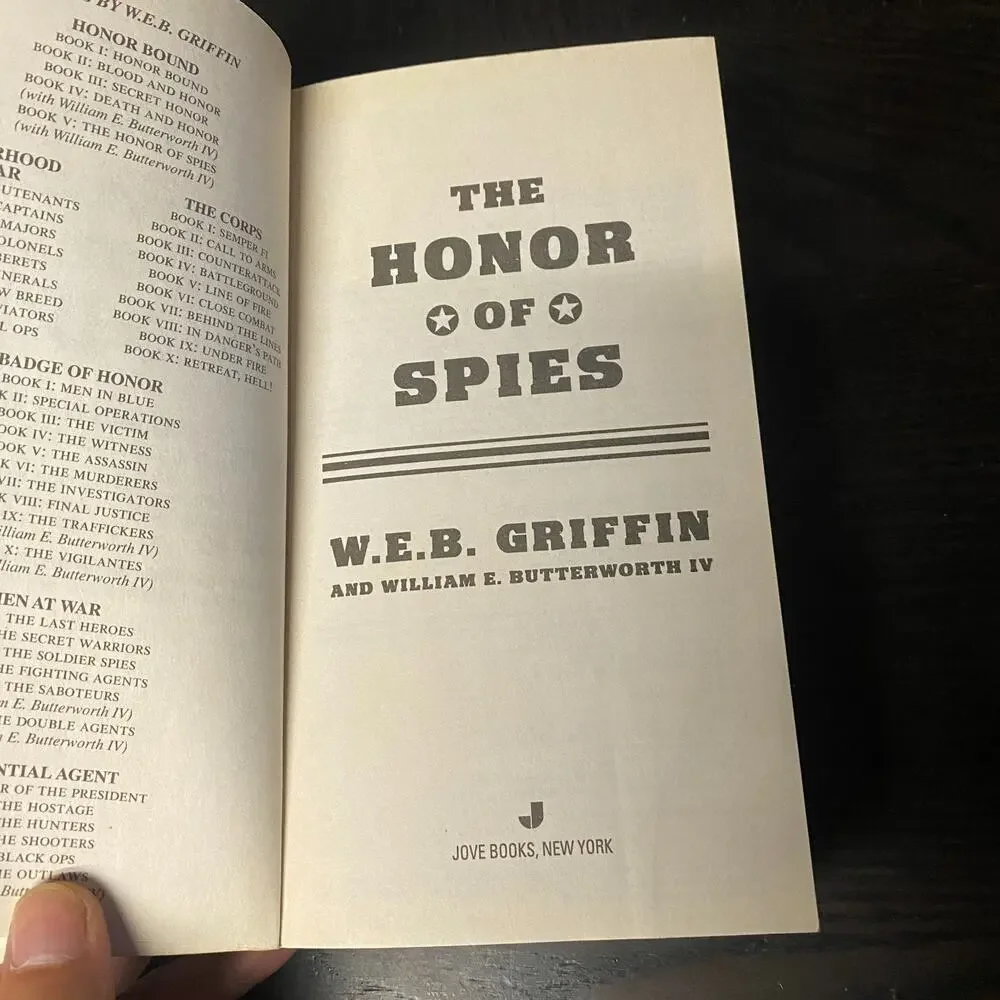 Honor of Spies by W. E. B. Griffin and William E. Butterworth IV 2010